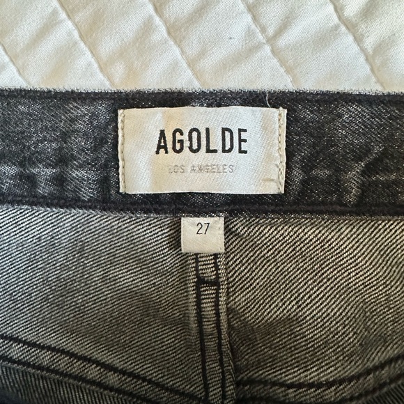 Agolde Dame High Rise Wide Leg Jeans in Ditch - Picture 6 of 7